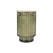 Zusss Geurkaars in glas met ribbels poederzacht olijfgroen Zusss Geurkaars in glas met ribbels poederzacht olijfgroen