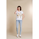 Geisha T-shirt foile one-liner chestprint - 22074-46 Geisha T-shirt foile one-liner chestprint - 22074-46