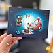Illustralies Wenskaart - Vosje leest Illustralies Wenskaart - Vosje leest
