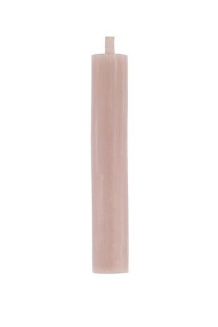 Zusss 4 rustieke kaarsjes 12cm - leem