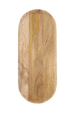 Zusss Ovalen stylingbord hout - 55x23x4cm