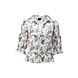 K.Design Blouse blaadjes print - W382 K.Design Blouse blaadjes print - W382