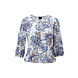 K.Design Blouse met paisley print & 2/3 pofmouwen - W110 K.Design Blouse met paisley print & 2/3 pofmouwen - W110