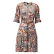 K.Design Jurk met paisley print & borduursel & riem - W112 K.Design Jurk met paisley print & borduursel & riem - W112