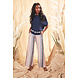 K.Design Losse broek - pallazo stijl en riem - W104 K.Design Losse broek - pallazo stijl en riem - W104