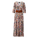 K.Design Maxi jurk - met plaisley print & riem - W109 K.Design Maxi jurk - met plaisley print & riem - W109