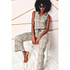 K.Design Mouwloze jumpsuit met print & aantrekkoord - W200 K.Design Mouwloze jumpsuit met print & aantrekkoord - W200