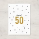 Letters and Lines A6 Kaart Goudfolie | Hoera 50 Letters and Lines A6 Kaart Goudfolie | Hoera 50