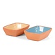 Senza Terracotta Schaaltjes Rechthoek Blauw/Geel /2 Senza Terracotta Schaaltjes Rechthoek Blauw/Geel /2