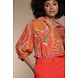 Geisha Blouse - cultural vlinder print - 33192-20 Geisha Blouse - cultural vlinder print - 33192-20
