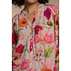 Geisha Blouse - blouse kleurrijke flower print - 33281-20 Geisha Blouse - blouse kleurrijke flower print - 33281-20