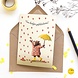 Illustralies Wenskaart - Van hartjes gefeliciteerd! Illustralies Wenskaart - Van hartjes gefeliciteerd!
