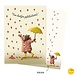 Illustralies Wenskaart - Van hartjes gefeliciteerd! Illustralies Wenskaart - Van hartjes gefeliciteerd!