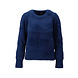 K.Design Pull met ronde hals & harige streep effect - X812 K.Design Pull met ronde hals & harige streep effect - X812