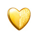 LuLu Copenhagen Heart Wings 1 Pcs / Gold Plated LuLu Copenhagen Heart Wings 1 Pcs / Gold Plated