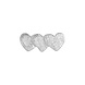 LuLu Copenhagen Domino Hearts 3 - 1 Pcs / Silver LuLu Copenhagen Domino Hearts 3 - 1 Pcs / Silver