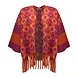 Geisha Poncho met print - 34603-20 Geisha Poncho met print - 34603-20