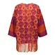 Geisha Poncho met print - 34603-20 Geisha Poncho met print - 34603-20