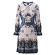 K.Design Jurk western stijl met jeans details & RIEM - X363 K.Design Jurk western stijl met jeans details & RIEM - X363
