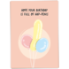 Kaart Blanche Wenskaart - Hope Your Birthday is Full of Hap-Penis Kaart Blanche Wenskaart - Hope Your Birthday is Full of Hap-Penis
