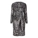Esqualo Dress sequins scattered illusion - W23.08707 Esqualo Dress sequins scattered illusion - W23.08707