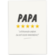 Kaart Blanche Wenskaart - Papa (5 stars) NL Kaart Blanche Wenskaart - Papa (5 stars) NL