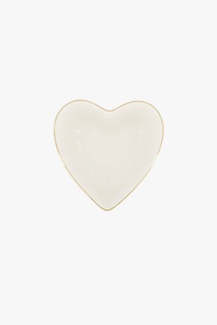 Zusss Dipschaaltje hartje wit/goud