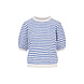 Zusss Trui Korte Mouw Met Streep - 0305-049 Zusss Trui Korte Mouw Met Streep - 0305-049