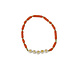 Zusss Kralenarmband - Happy - Oranje Zusss Kralenarmband - Happy - Oranje