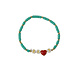 Zusss Kralenarmband - Love - Turquoise Zusss Kralenarmband - Love - Turquoise