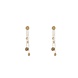 Day & Eve Hammered Rounds Dangle - 14K Day & Eve Hammered Rounds Dangle - 14K
