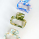 Clips Andy - Marmer haarspeld Marmer licht - groen/ blauw Clips Andy - Marmer haarspeld Marmer licht - groen/ blauw