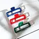 Clips Amélie - Grote marmer speld Marmer - donker blauw Clips Amélie - Grote marmer speld Marmer - donker blauw