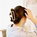 Clips Amélie - Grote marmer speld - Marmer wit Clips Amélie - Grote marmer speld - Marmer wit