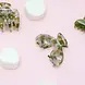 Clips Julia – Gesplitste clip Marmer licht - groen/ blauw Clips Julia – Gesplitste clip Marmer licht - groen/ blauw