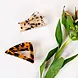 Clips Flo - Driehoekige clip - Marmer bruin Clips Flo - Driehoekige clip - Marmer bruin