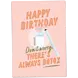 Kaart Blanche Wenskaart - Happy bday btx Kaart Blanche Wenskaart - Happy bday btx