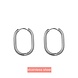 Day & Eve Oorbellen - 14K - Oval Hoop - Silver Day & Eve Oorbellen - 14K - Oval Hoop - Silver