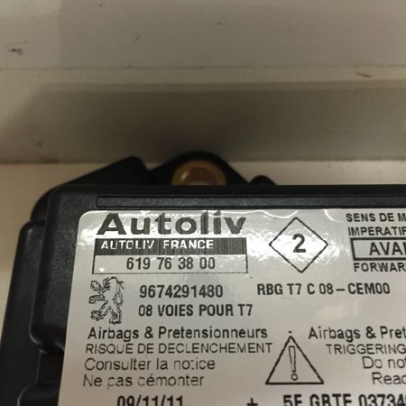 airbag module 9674291480/619763800 PEUGEOT 308