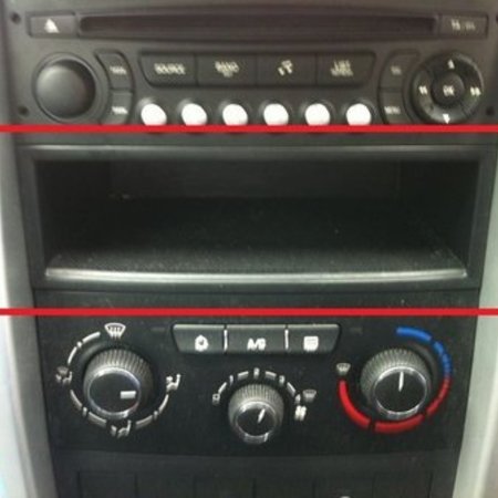 Tray Under The Radio 9655072477 Peugeot 207