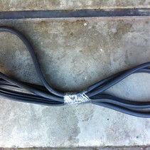 deur rubber links achter peugeot 207 (9023XH)