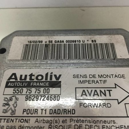 AIRBAG MODULE 9629724680 PEUGEOT 206