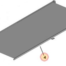 COVER PLATE LUGGAGE parcel shelf peugeot 206 cc (8794LQ)