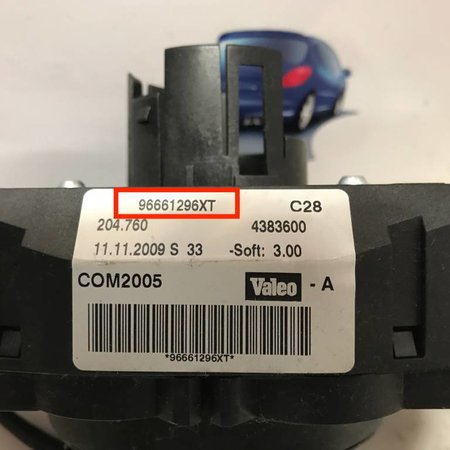 Combination switch 96661296XT Peugeot 207