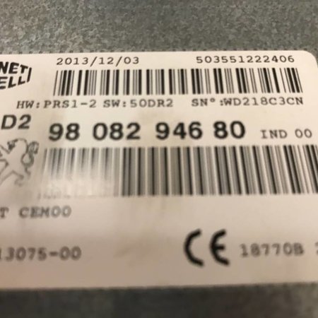 Radio /navigation computer 9808294680 Peugeot 308 T9
