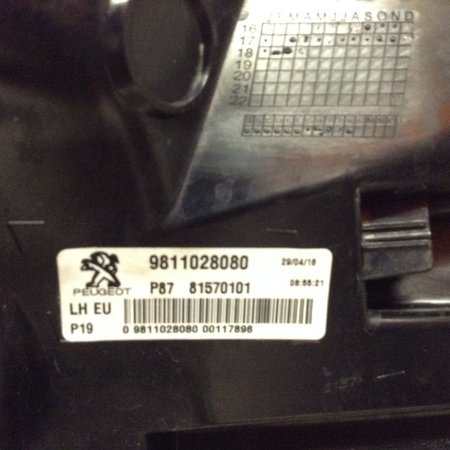 ACHTERLICHT LINKS 9811028080 PEUGEOT 5008