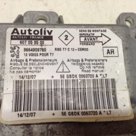 Airbag Module 9664909780 Peugeot 308