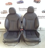 Ledersitzsatz für Peugeot 2008, schwarzes Leder mit Sitzheizung