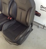 Set of leather seats for Peugeot 2008, black leather with seat heating