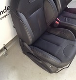 Set of leather seats for Peugeot 2008, black leather with seat heating